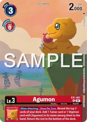 Agumon alternate art ex1 001 - alternate,